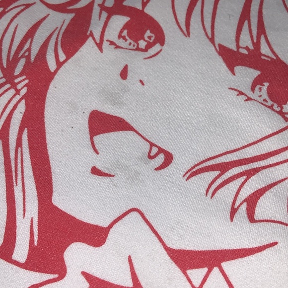 SHEIN SIZE M Red Anime Girl Ringer Tank Top - Picture 7 of 10